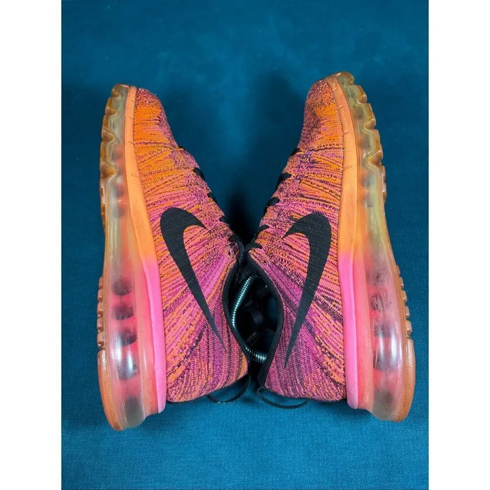 Nike Flyknit Air Max Women’s Size 9 Bright Crimson Pink Orange 620659-800 Runnin